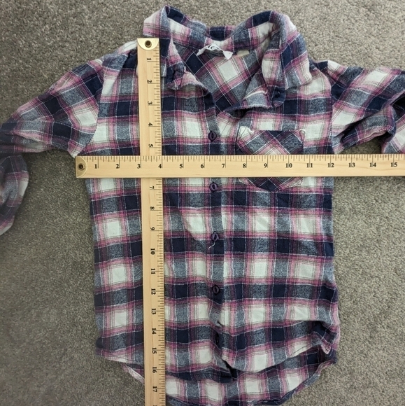 Dex plaid check print button down shirts for kids size 2-3T - Picture 3 of 6